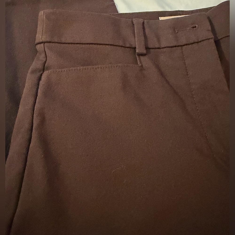 LOFT THE SUTTON SKINNY CHOCOLATE BROWN ANKLE PANTS SIZE 0 - Picture 7 of 11